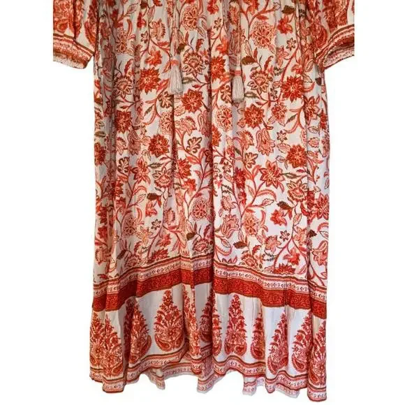 NWT Band Of The Free Savara Dress Floral Ruffled Bohemian Womens Small - Picture 7 of 9